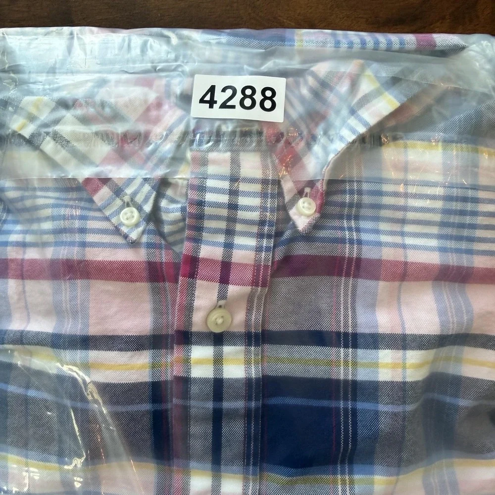 Polo Ralph Lauren Shirt Mens 3XB Multicolor Plaid Long Sleeve Button Down Casual